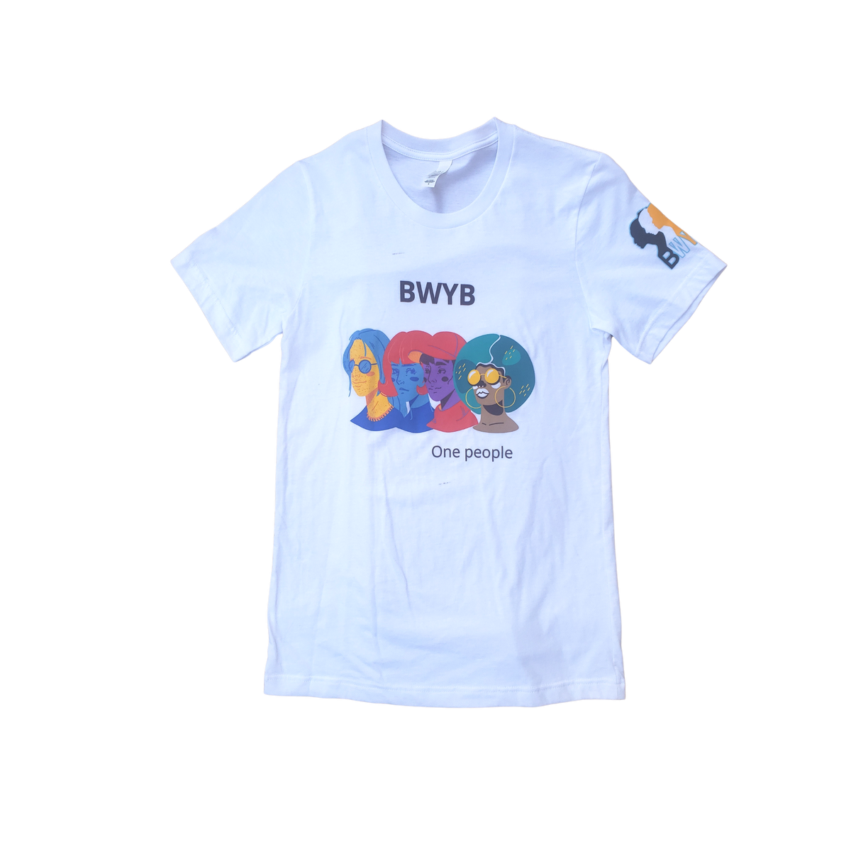 BWYB Crew neck T-shirt(Blue Hair)