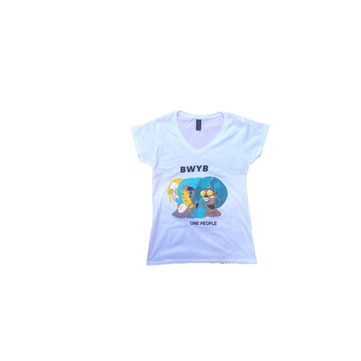 Ladies cut V-neck (Yellow Hair)