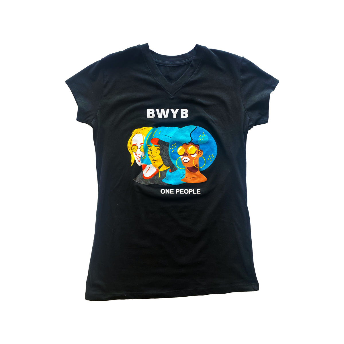 Ladies cut V-neck (Yellow Hair)